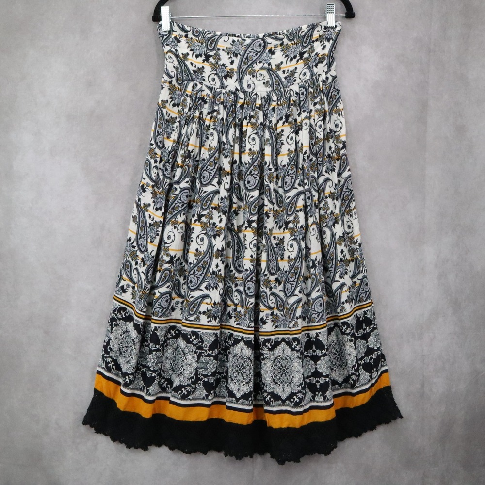 Sassy Doll Boho Paisley Skirt Midi Gypsy Floral Festival Retro XL‎ Extra Large